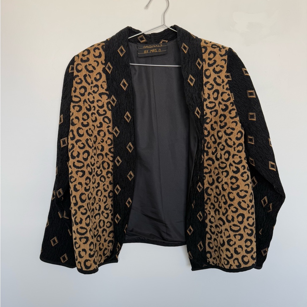 Leopard Print Blazer